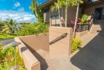 Stairs leading down to the villa